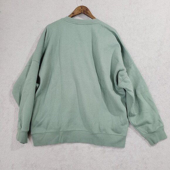 NEW Tuff Athletics Women's XXL Green Crewneck Sweatshirt Cotton Blend - Picture 2 of 7